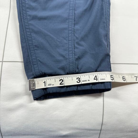 Athleta Pants Womens 8 Blue Trekkie Cropped Ankle Nylon Hiking Athletic Ripstop - Picture 12 of 12